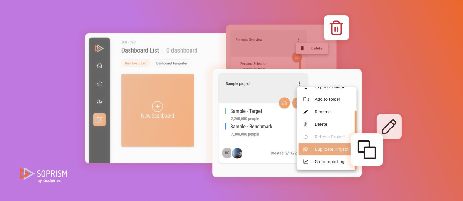 Audiense blog - imagen - Mejora de la duplicación y el uso compartido del dashboard en Soprism