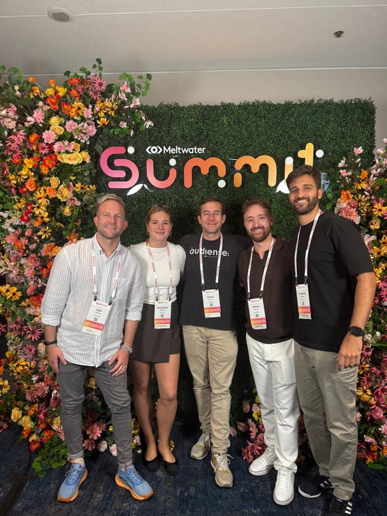 Audiense blog - imagen - equipo de Audiense - Meltwater Summit 2025