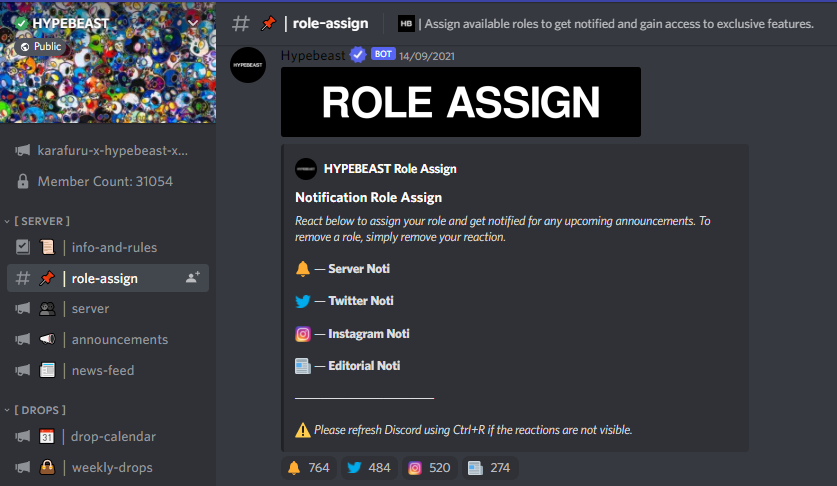 Audiense blog - HYPEBEAST roles