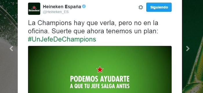 Heineken: Campaña #UnJefeDeChampions
