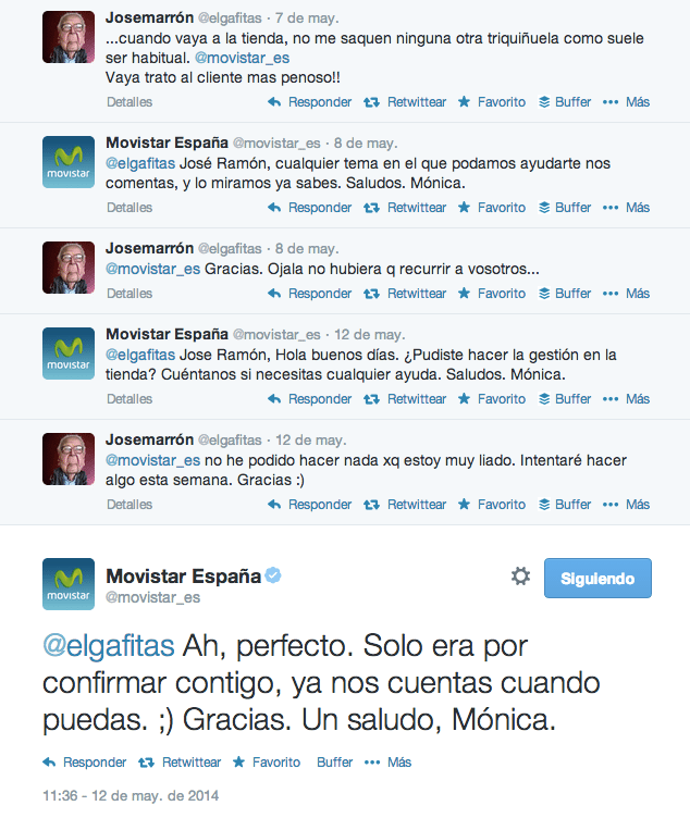 @Movistar_es va más allá en la gestión de atención al cliente en Twitter