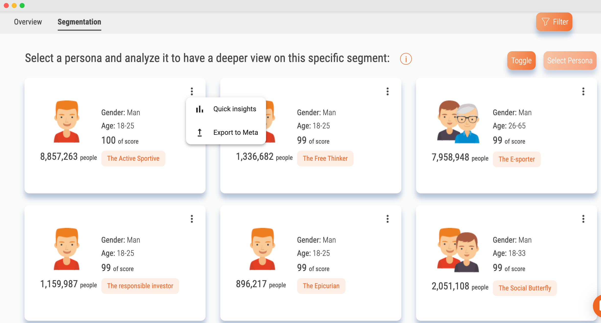 Audiense blog -  exporta los criterios de segmentación de tu público a tu Administrador de Anuncios de Meta 