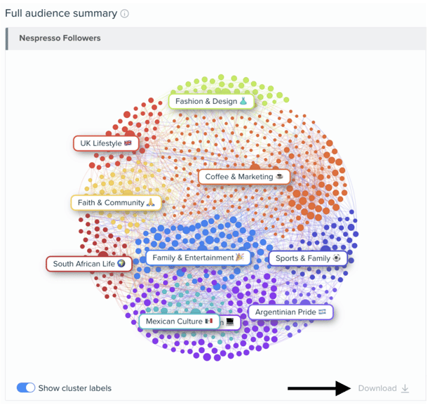 Audiense blog - image - clusters Audiense Insights