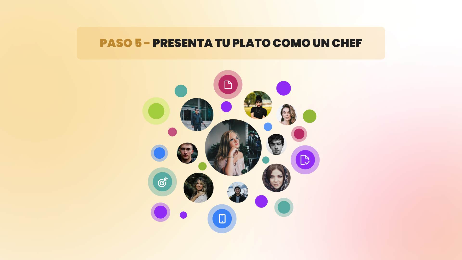 Imagen - infografía Paso 5: Presenta tu plato como un chef