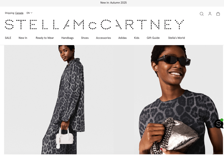 Audiense blog - image - Stella McCartney website