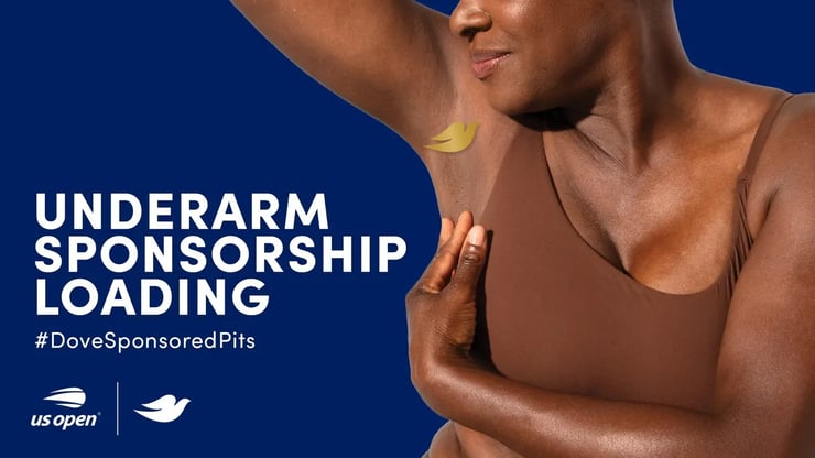 Audiense blog - image - Dove Underarm Ambassador” for the US Open