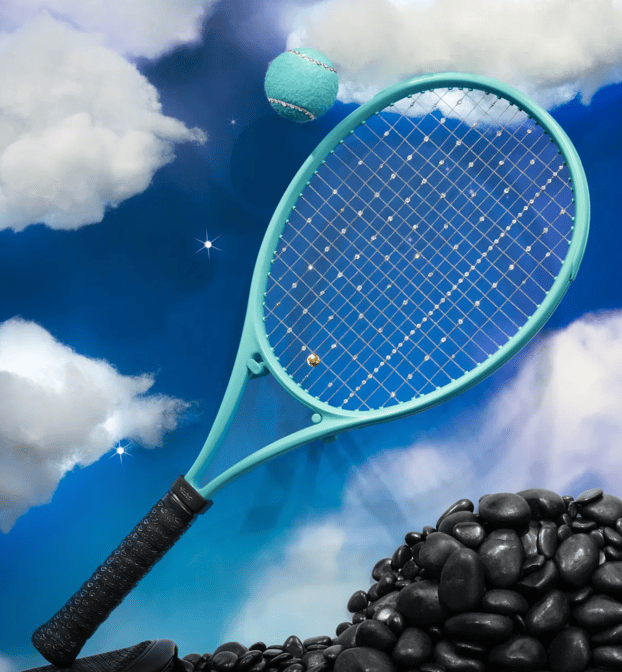 Audiense blog - image - diamond tennis racket US Open - Tiffany & Co.