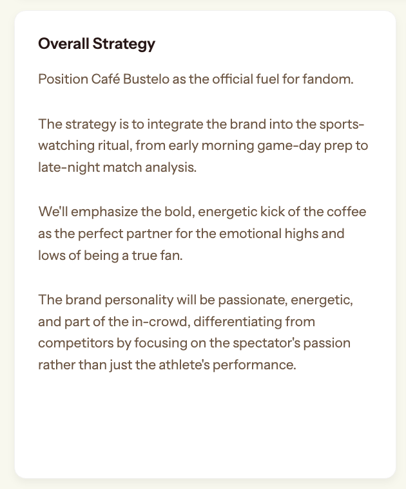 Audiense blog - image - overall strategy potential Café Bustelo campaign for TikTok