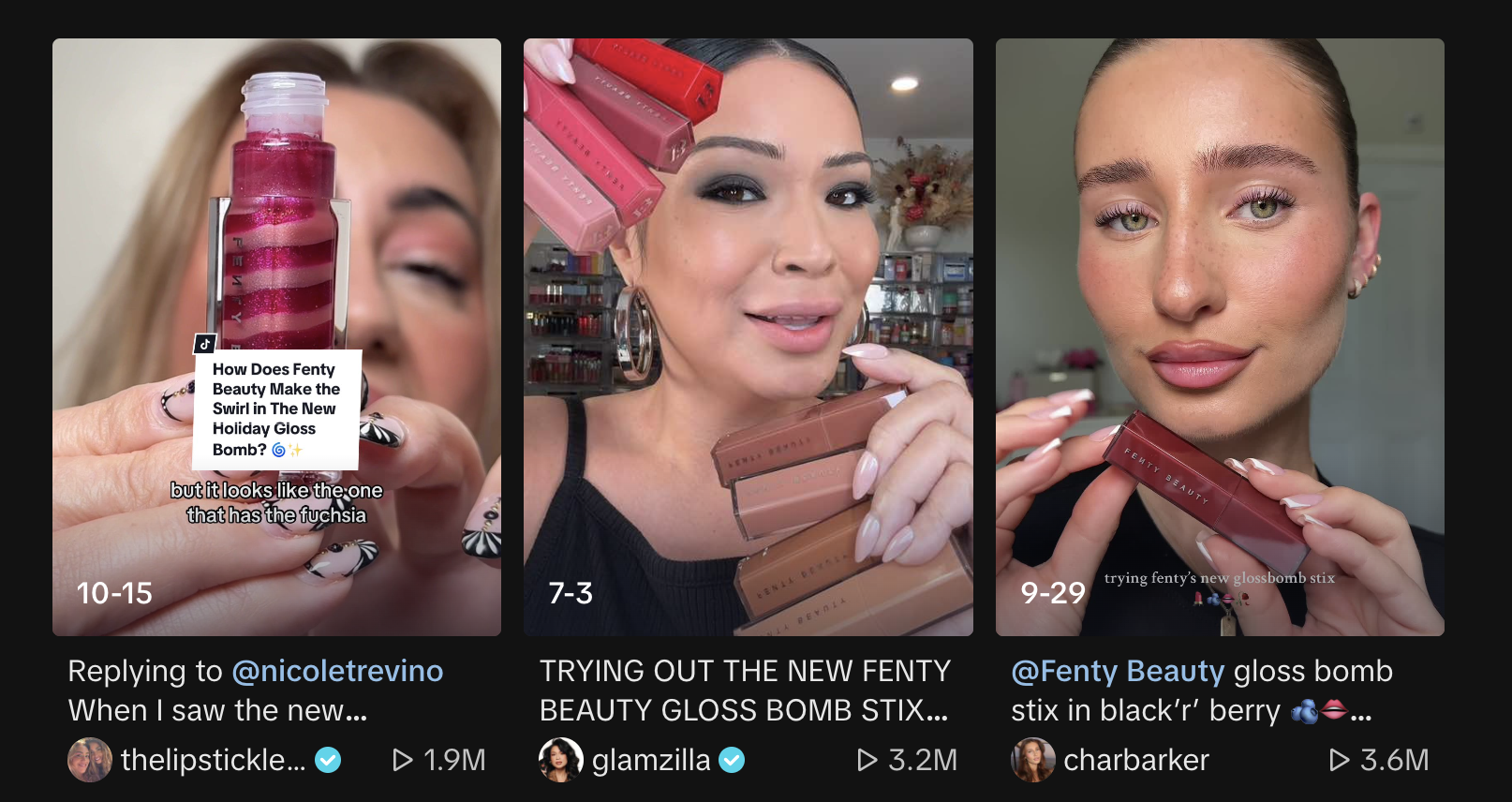 Audiense blog -  Fenty Beauty - imagen - CGU en TikTok