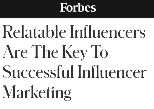 Audiense blog - imagen - noticia Forbes sobre influencers