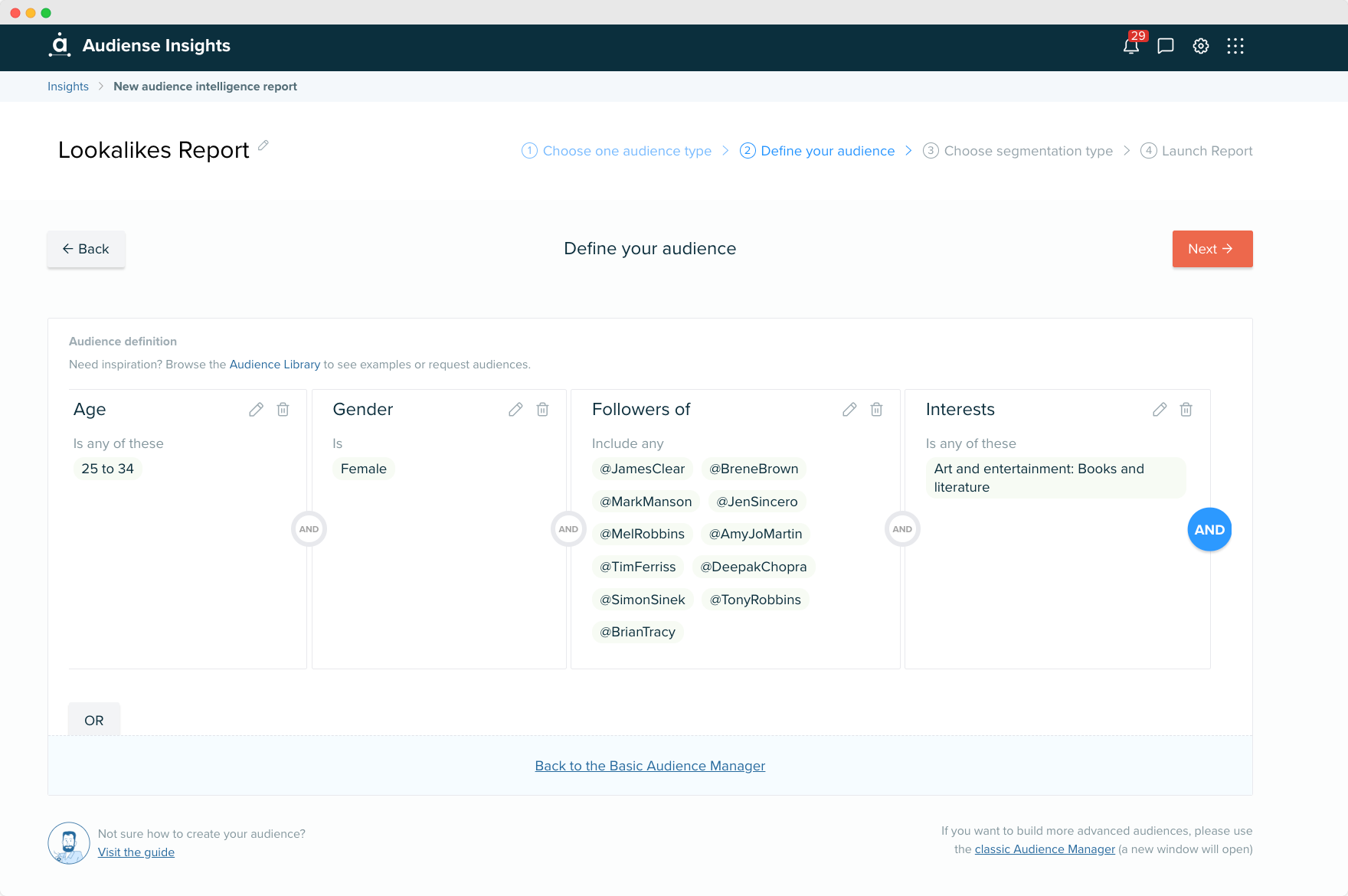 Audiense blog - imagen - informe Audiense Insights - perfiles similares